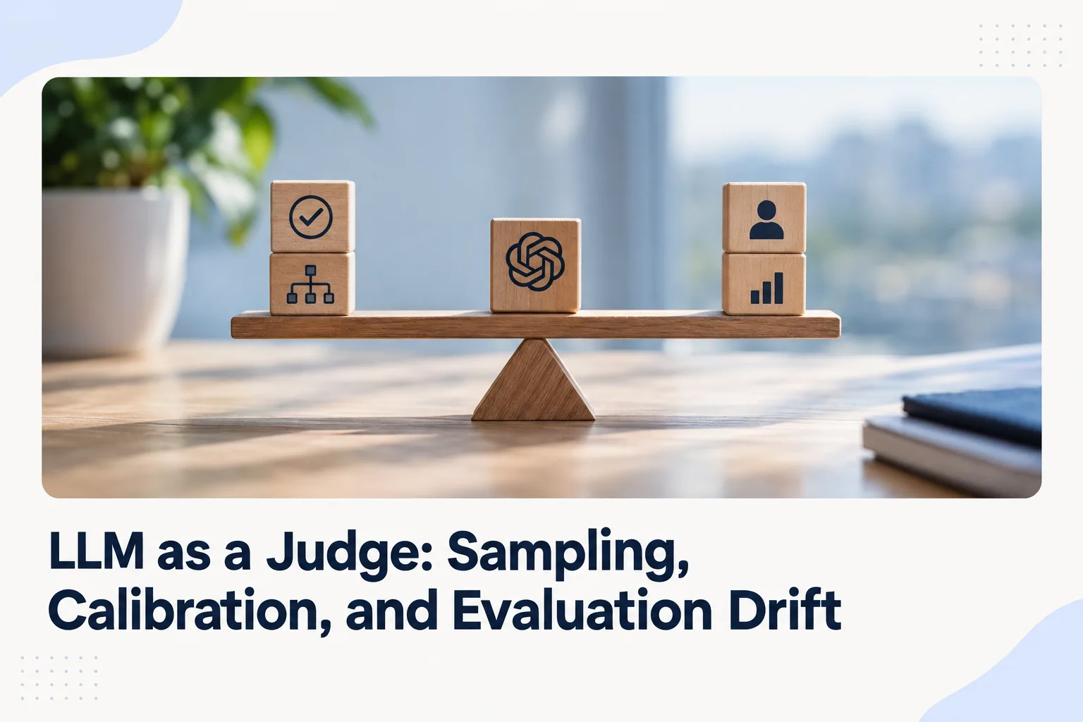 LLM as a Judge: Sampling, Calibration, and Evaluation Drift